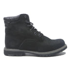 TIMBERLAND Womens Classic Lace-Up Black Leather Boots UK 5 Rugged Outdoor