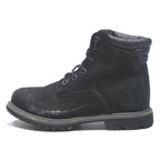 TIMBERLAND Womens Classic Lace-Up Black Leather Boots UK 5 Rugged Outdoor