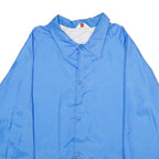 WEST ARK Mens Blue Button Nylon Regular Fit Jacket XL Lightweight Plain