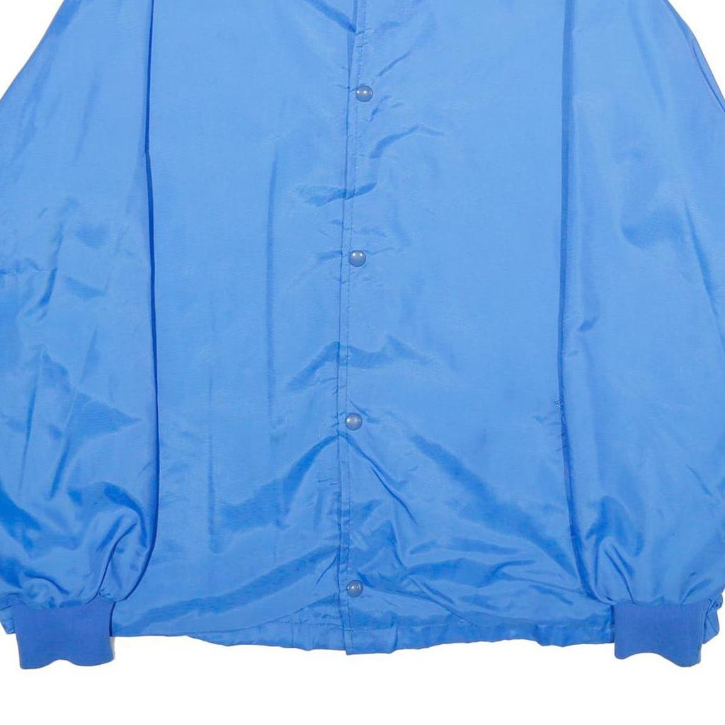 WEST ARK Mens Blue Button Nylon Regular Fit Jacket XL Lightweight Plain