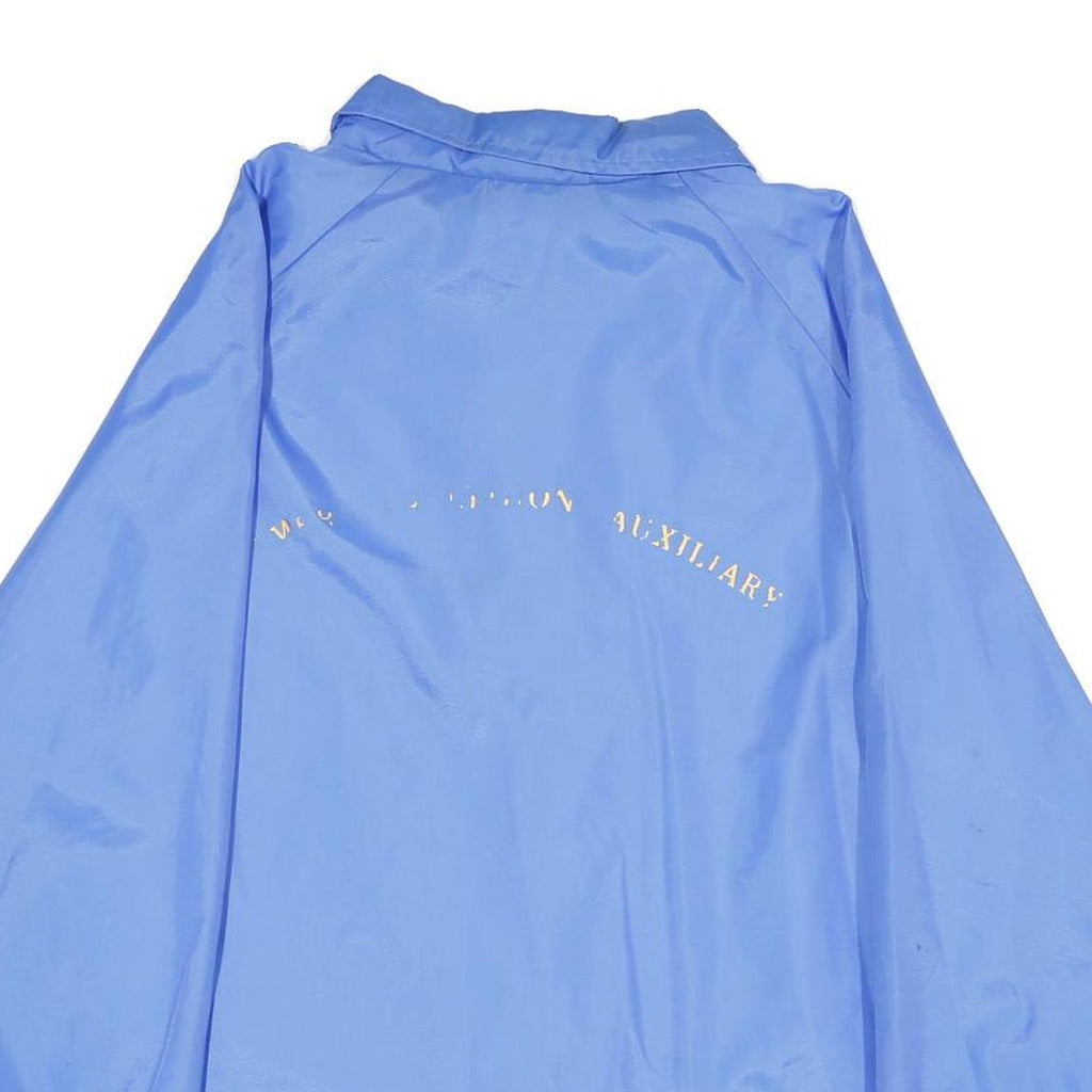 WEST ARK Mens Blue Button Nylon Regular Fit Jacket XL Lightweight Plain