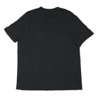 ADIDAS Mens Black Logo Graphic T-Shirt XL Short Sleeve Crew Neck Cotton Blend