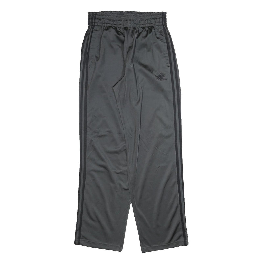 ADIDAS Mens Joggers Black & Dark Grey M W28 L32 Classic Tapered Fit Polyester