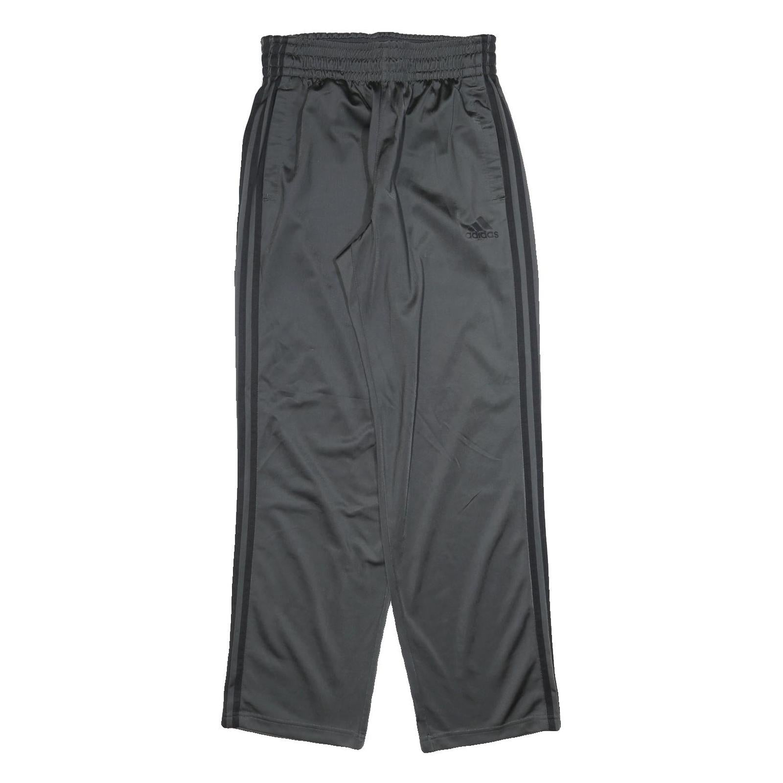 ADIDAS Mens Joggers Black & Dark Grey M W28 L32 Classic Tapered Fit Polyester