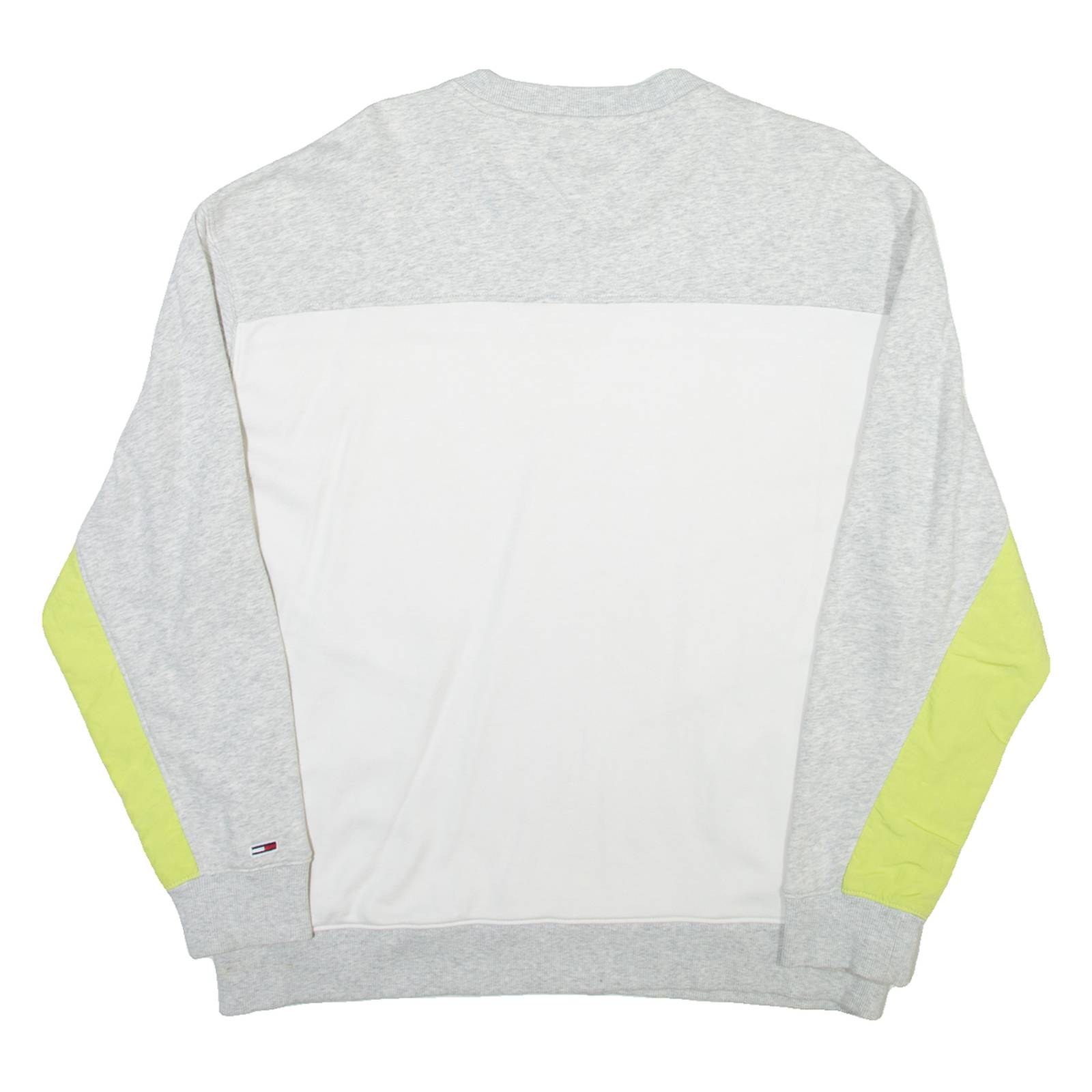 TOMMY JEANS Mens Sweatshirt White Crew Neck M