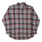 RED HEAD Mens Grey Black & Red Check Shirt XL Cotton Blend Casual Classic