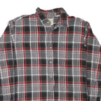 RED HEAD Mens Grey Black & Red Check Shirt XL Cotton Blend Casual Classic
