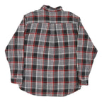 RED HEAD Mens Grey Black & Red Check Shirt XL Cotton Blend Casual Classic