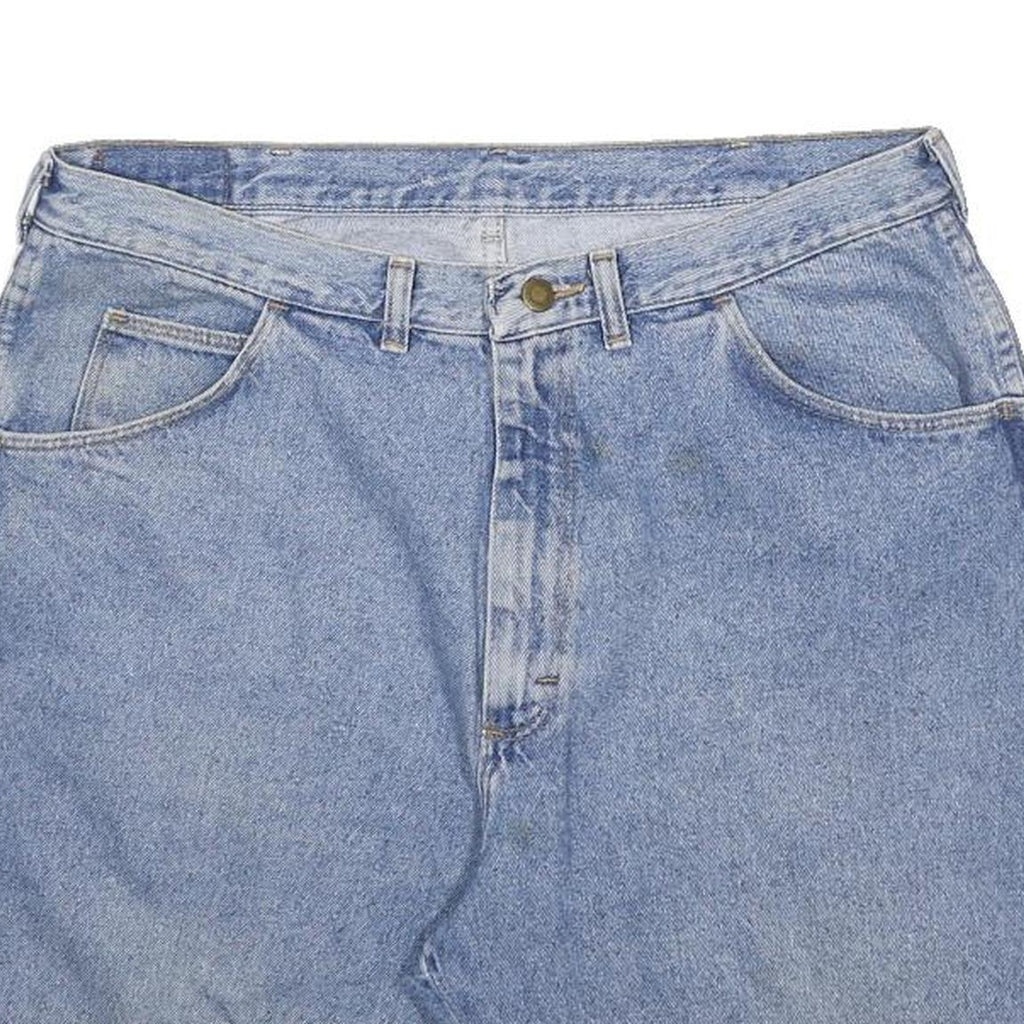 WRANGLER Mens Denim Blue XL W38 Casual Shorts Cotton Relaxed Fit