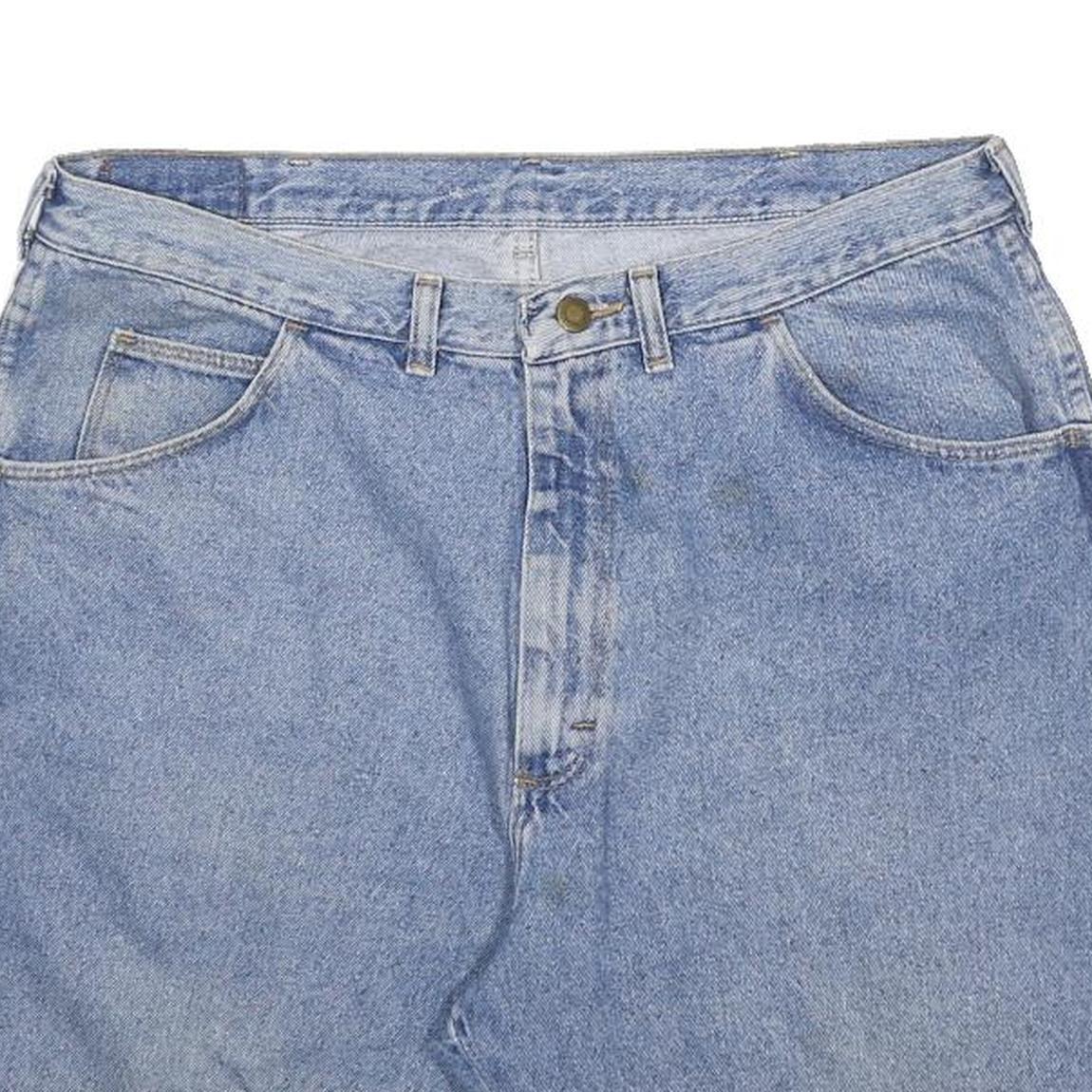 WRANGLER Mens Denim Blue XL W38 Casual Shorts Cotton Relaxed Fit