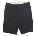DICKIES Mens Shorts Black Casual Relaxed Fit 2XL W40 Cotton Blend Workwear