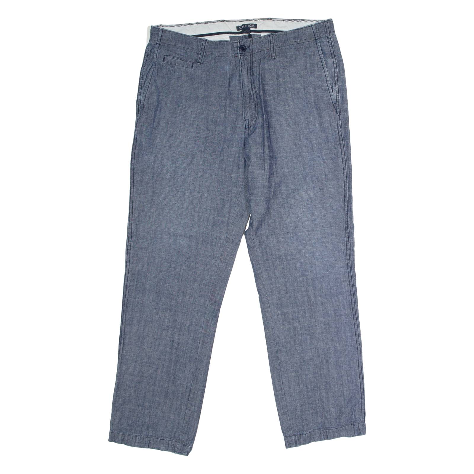 NAUTICA Mens Trousers Blue Regular Straight W33 L30