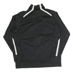 NIKE Mens Black & White Gold Star Track Jacket L Polyester Blend Zip