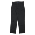 DICKIES Mens Black Slim Tapered Trousers W28 L30 Cotton Blend Workwear Zip