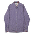TED BAKER Mens Shirt Purple Striped Long Sleeve L