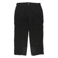 CRANE Womens Black Regular Fit Straight Leg Trousers W35 L31 Comfortable