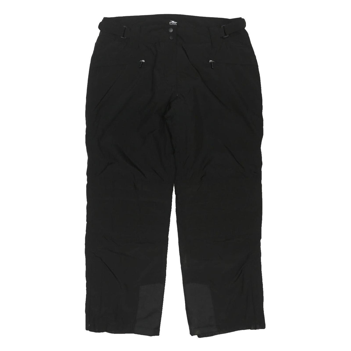 CRANE Womens Black Regular Fit Straight Leg Trousers W35 L31 Comfortable