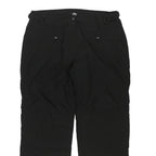 CRANE Womens Black Regular Fit Straight Leg Trousers W35 L31 Comfortable
