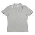 DIADORA Mens Grey Polo Shirt M Short Sleeve Cotton Classic Sportswear