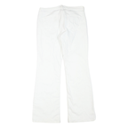 TOMMY JEANS Womens White Regular Flared Denim Light W31 L31 Zip Cotton Blend