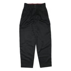 Womens Black Relaxed Fit Trousers W28 L30 Polyester Blend Zip Closure