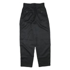 Womens Black Relaxed Fit Trousers W28 L30 Polyester Blend Zip Closure