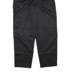 Womens Black Relaxed Fit Trousers W28 L30 Polyester Blend Zip Closure