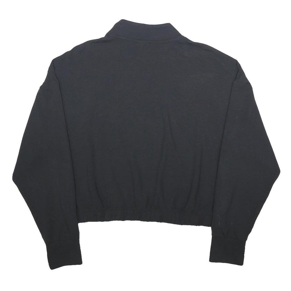 GYMSHARK Womens Black Pullover Sweatshirt 2XL Cotton Blend Half Zip Casual