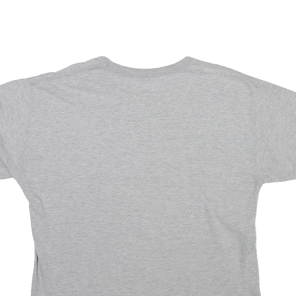 CHAMPION Mens Grey Graphic T-Shirt L Short Sleeve Crew Neck Logo Cotton Jersey