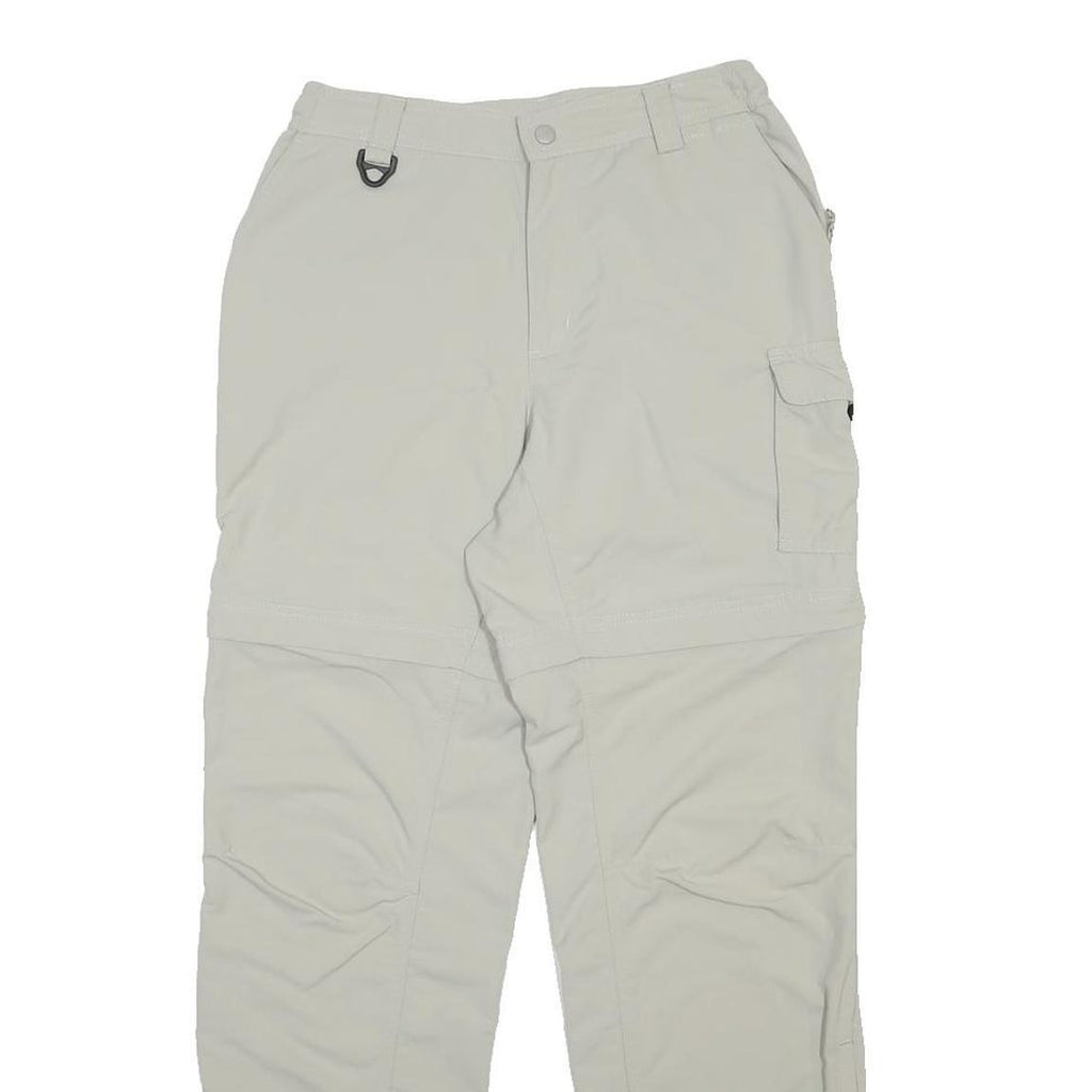 COLUMBIA Womens Woven Beige Regular Zip Trousers W26 L28 Outdoor Casual Cargo