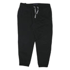 NAUTICA Mens Joggers Black XL W38 L28 Classic Tapered Cotton Blend Drawstring