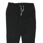 NAUTICA Mens Joggers Black XL W38 L28 Classic Tapered Cotton Blend Drawstring