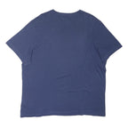 NIKE Mens Blue Crew Neck Short Sleeve Classic T-Shirt 2XL Cotton Blend