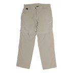 MAMMUT Womens Cotton Blend Beige Regular Regular Trousers W30 L27 Outdoor Casual