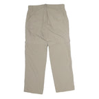 MAMMUT Womens Cotton Blend Beige Regular Regular Trousers W30 L27 Outdoor Casual
