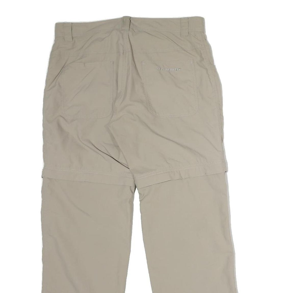 MAMMUT Womens Cotton Blend Beige Regular Regular Trousers W30 L27 Outdoor Casual