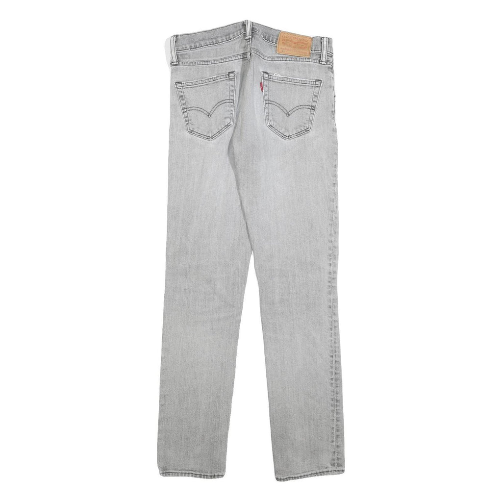 LEVI'S 511 Slim Mens Jeans Grey Slim Skinny Denim Stone Wash W30 L32 Stylish