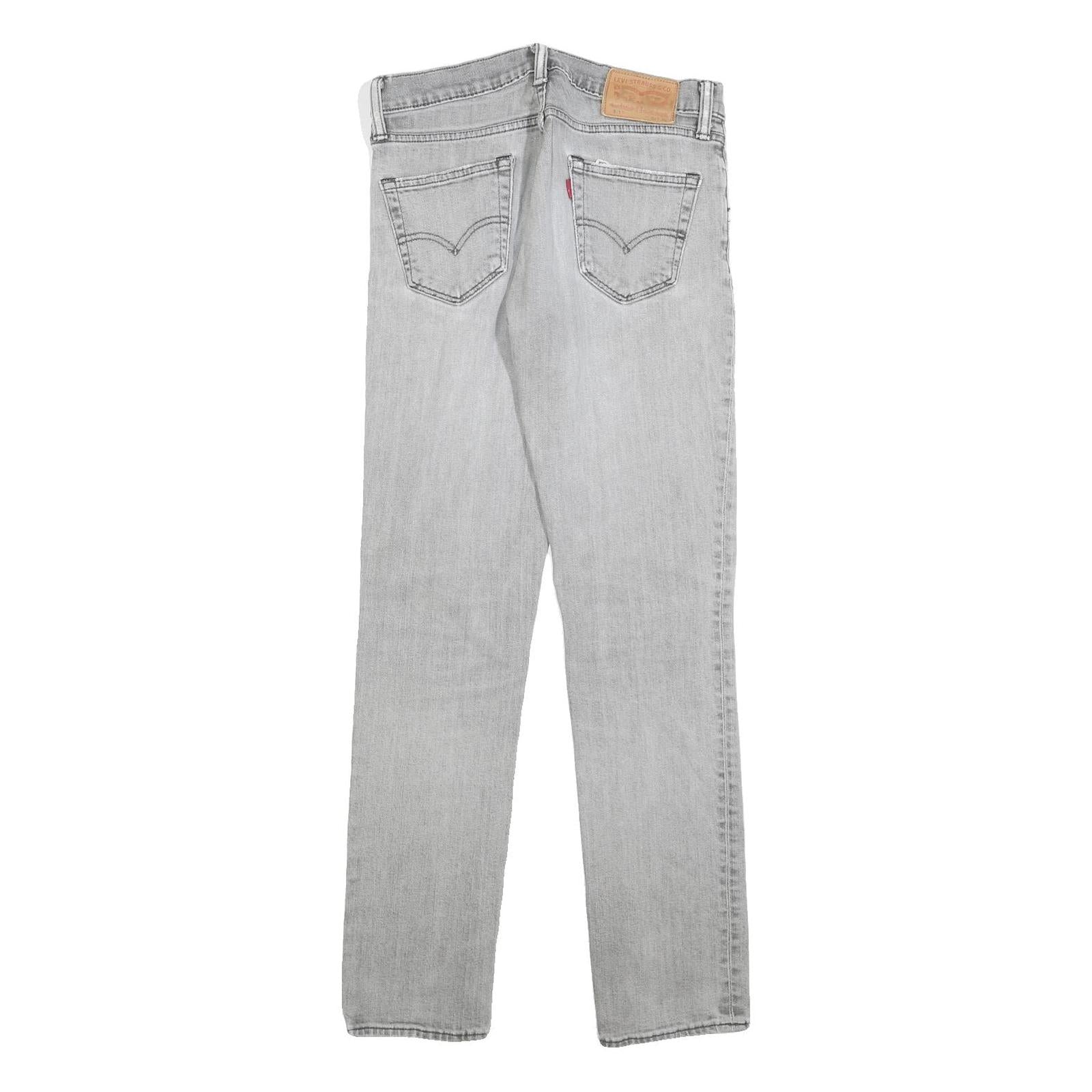 LEVI'S 511 Slim Mens Jeans Grey Slim Skinny Denim Stone Wash W30 L32 Stylish