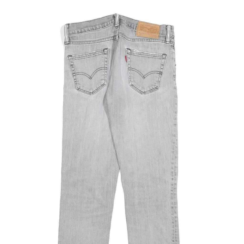 LEVI'S 511 Slim Mens Jeans Grey Slim Skinny Denim Stone Wash W30 L32 Stylish