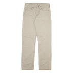 LEVI'S 514 Mens Trousers Beige Slim Straight W30 L32