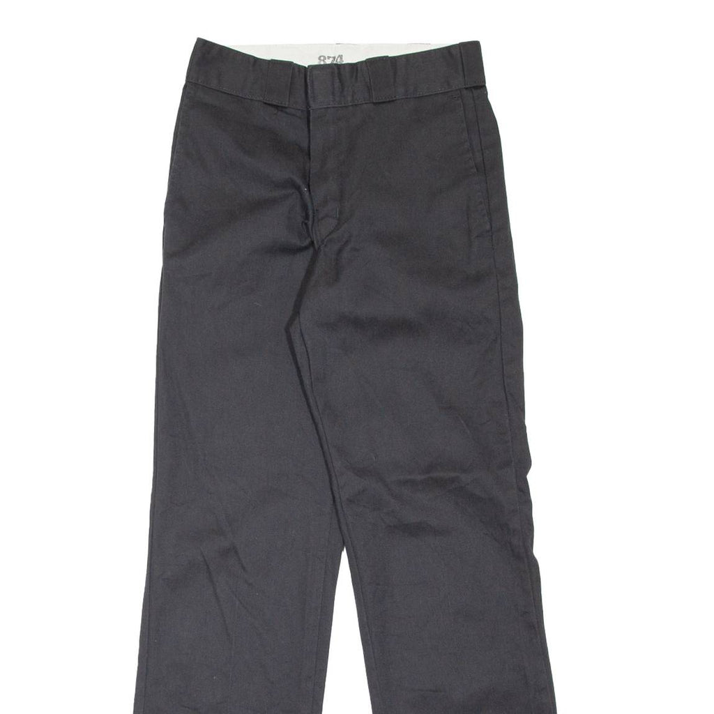 DICKIES 874 Workwear Mens Trousers Black Regular Straight W27 L31