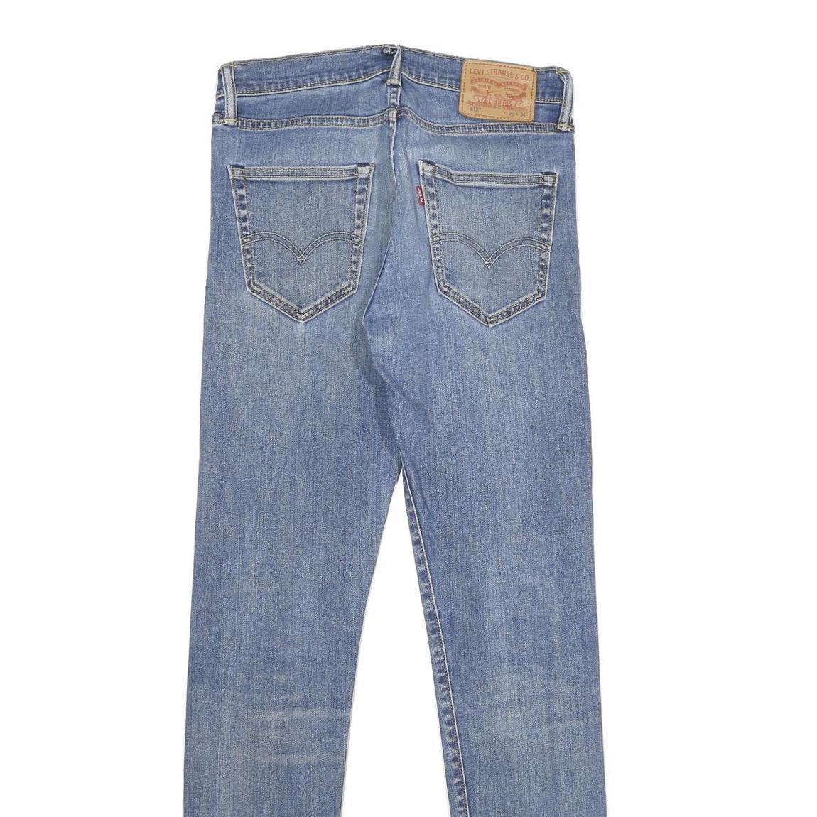 LEVI'S 514 Slim Mens Jeans Blue Slim Skinny Denim Medium W29 L34 Classic Fit Zip