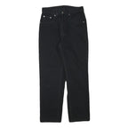 TEDDYS Womens Black Regular Straight Denim Jeans Cotton Blend W26 L27 Zip