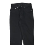 TEDDYS Womens Black Regular Straight Denim Jeans Cotton Blend W26 L27 Zip