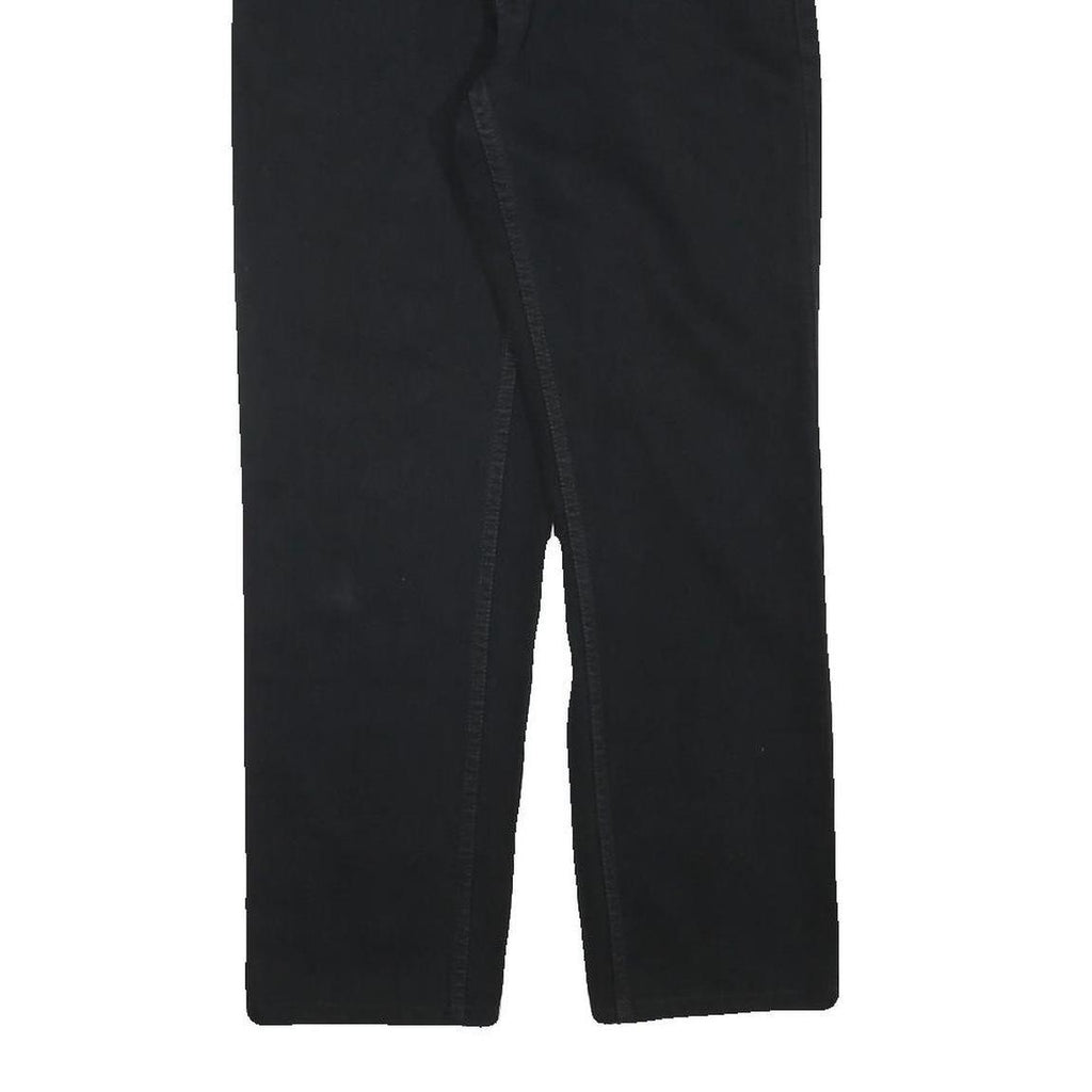 TEDDYS Womens Black Regular Straight Denim Jeans Cotton Blend W26 L27 Zip