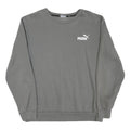 PUMA Mens Grey Cotton Blend Crew Neck M Sweatshirt Logo Print