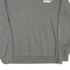 PUMA Mens Grey Cotton Blend Crew Neck M Sweatshirt Logo Print