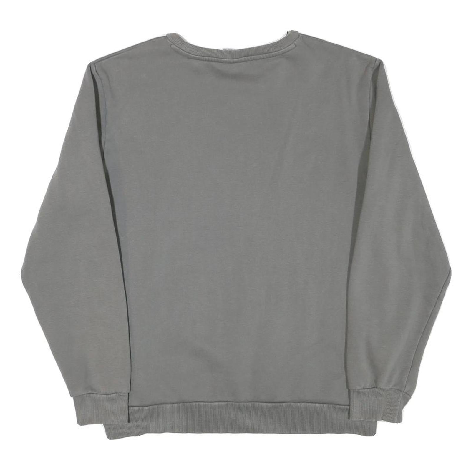 PUMA Mens Grey Cotton Blend Crew Neck M Sweatshirt Logo Print