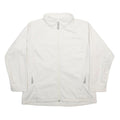 COLUMBIA Womens White Jacket XL Polyester Zip Plain Outdoor Casual Warm Layer