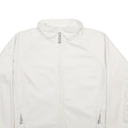 COLUMBIA Womens White Jacket XL Polyester Zip Plain Outdoor Casual Warm Layer